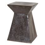 Upright Gunmetal Ceramic Garden Stool