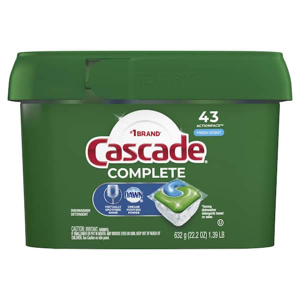 Cascade Complete ActionPacs Fresh Scent Tablet Dishwasher Detergent (43-Count)