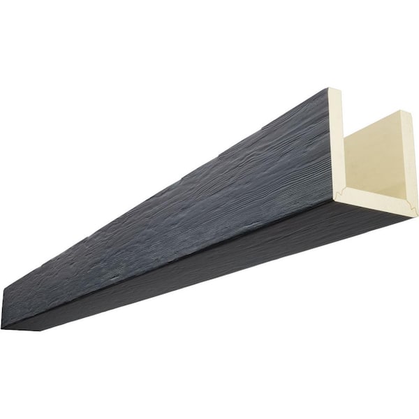 Endurathane 4 in. H x 4 in. W x 8 ft. L Rough Sawn Sangria Faux Wood Beam