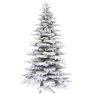 12 ft. Flocked Pine Valley Artificial Christmas Tree