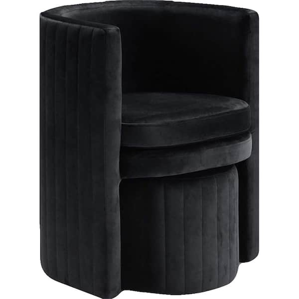 williamsburg navy blue tufted wingback armchair