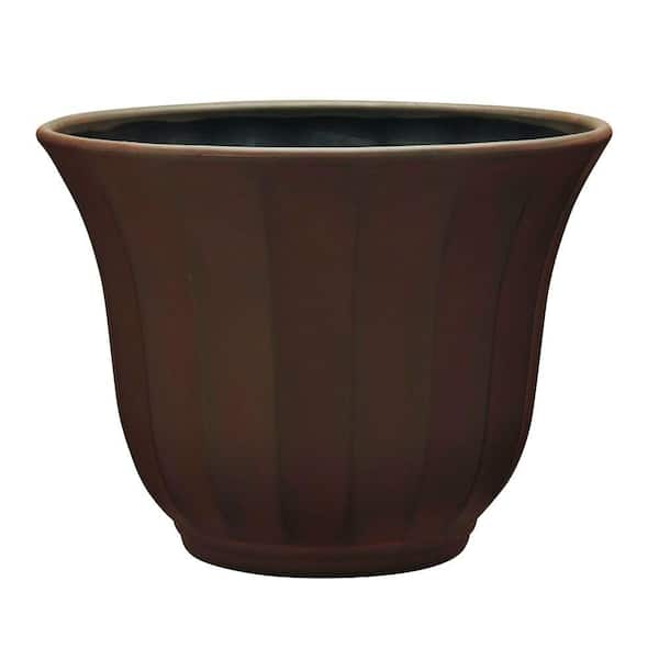 Southern Patio Lauren Bell 16 in. Dia Resin Planter