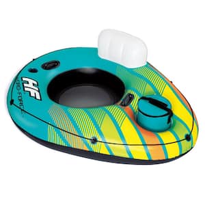 Multi-Color Hydro Force Alpine Single Person River Float Tube with Removable Cooler
