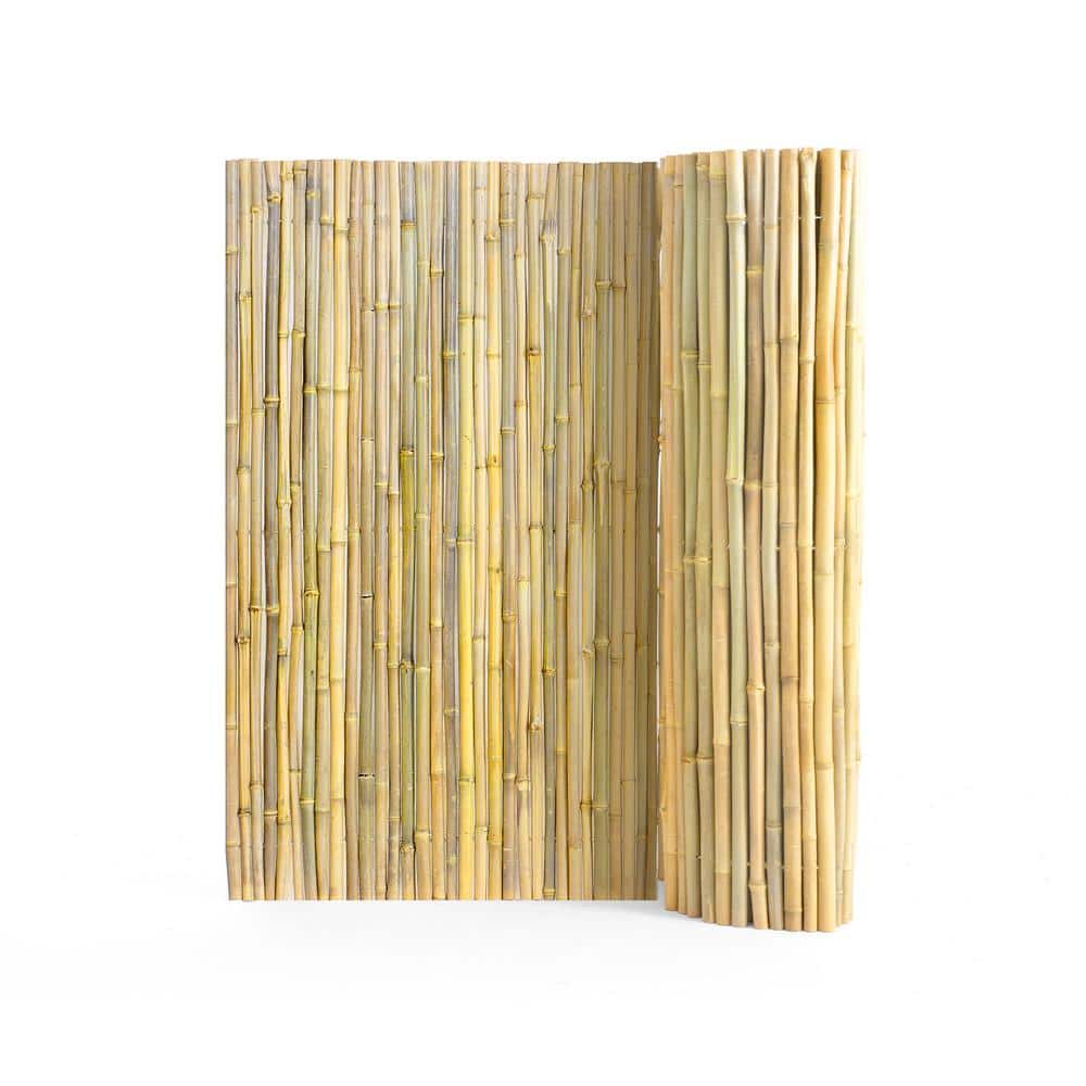 Natural Rolled Bamboo Fence, Eco-Friendly Bamboo Privacy Fence 4 ft. H x 8 ft. L x 0.75 in. D., Bamboo Privacy Screen price history on PriceWatchPro