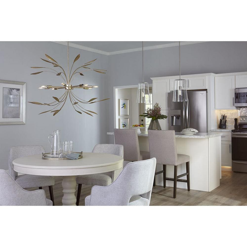 Clarion Polished Nickel 10.5" Pendant with Clear Glass Shade