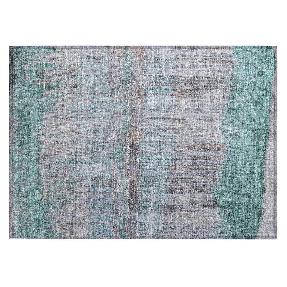 Chantille Machine Washable Indoor/Outdoor Abstract ACN2428 Teal 2 ft. x 3 ft. Accent Rug price history on PriceWatchPro