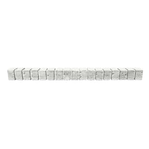 42 in. x 3 in. x 3.75 in. White Brick Veneer Siding Ledger