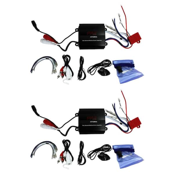4 Speakers Pkg Pyle PLMRMP3A 800Watt Marine Boat Amplifier w/ MP3 Player Input 4 Speakers Pkg Pyle PLMRMP3A 800Watt Marine Boat Amplifier w/ MP3 Player Input