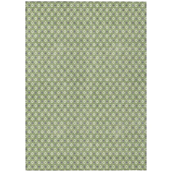 Addison Rugs Chantille Machine Washable Indoor/Outdoor Abstract ACN1431 Green 2 ft. 6 in. x 3 ft. 10 in. Area Rug