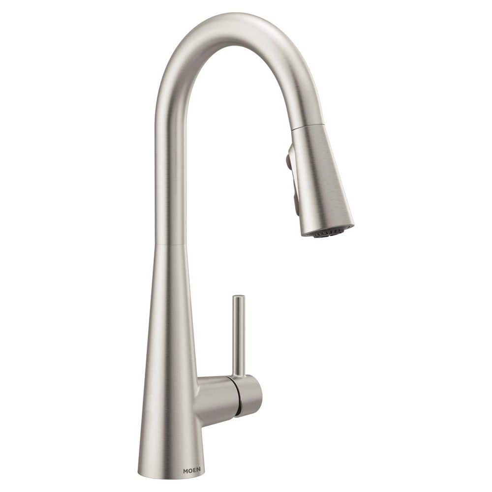 Stainless Steel Modern Pull-Down Kitchen Faucet with Spray