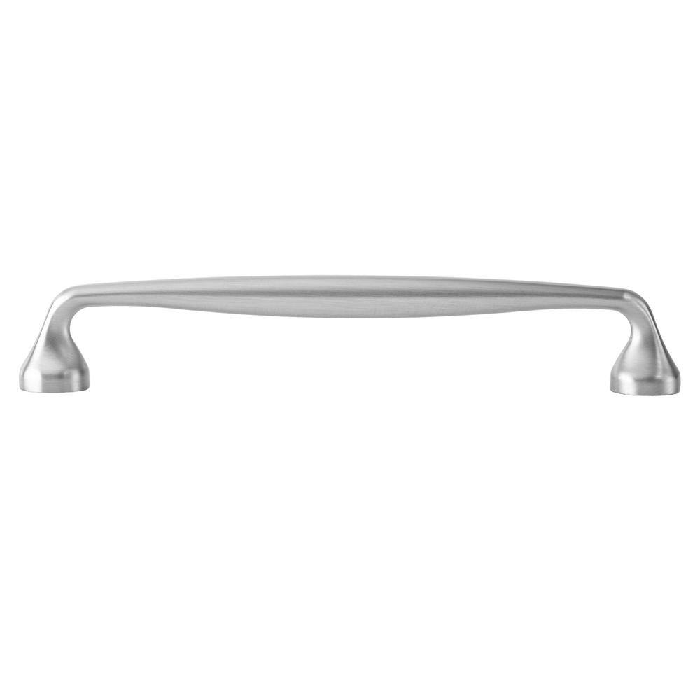 Mason Satin Nickel 7" Cylindrical Bar Pull with Mounting Hardware