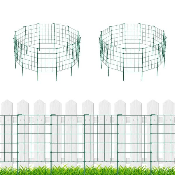 Oumilen 23.2 in. x 12.2 in. Garden Fence Enclosure, Rustproof Wire ...