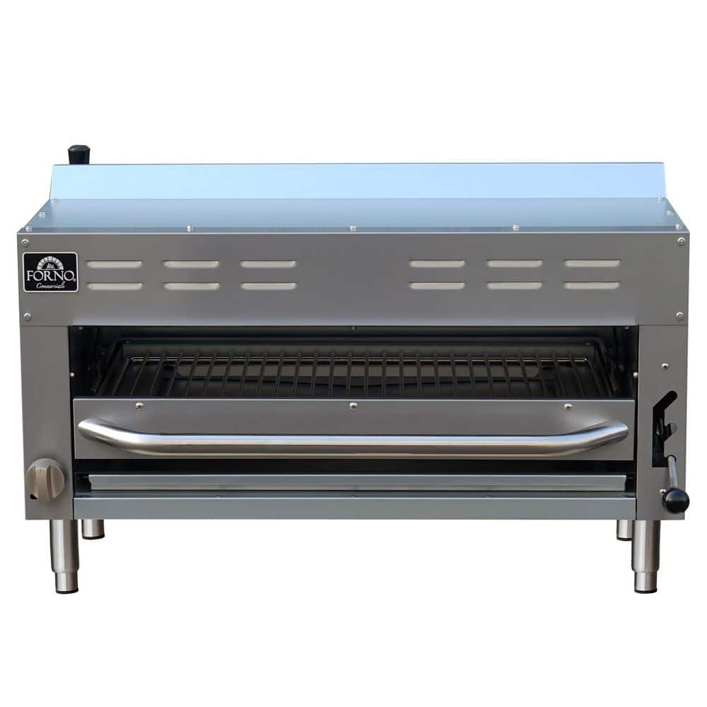 Gas Salamander, 35,000 BTU, Infrared Broiler, Adjustable Rack, LP convertible