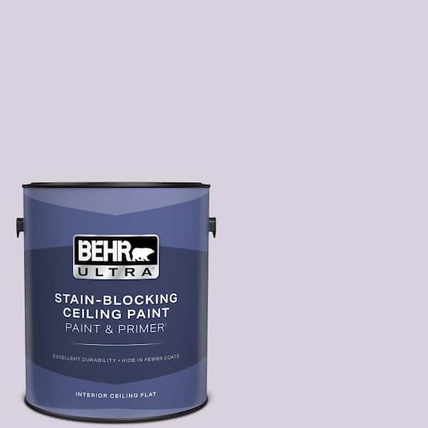 BEHR ULTRA 1 gal. #S100-1 Spring Bouquet Ceiling Flat Interior Paint and Primer