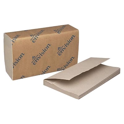 Envision Brown Single-Fold Paper Towels (4000 Sheets)