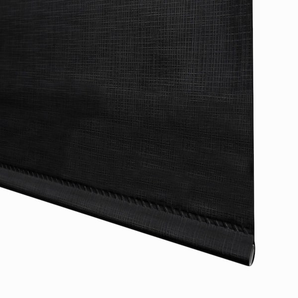 PRIVATE BRAND UNBRANDED Cut to Size Black Cordless Blackout Vinyl