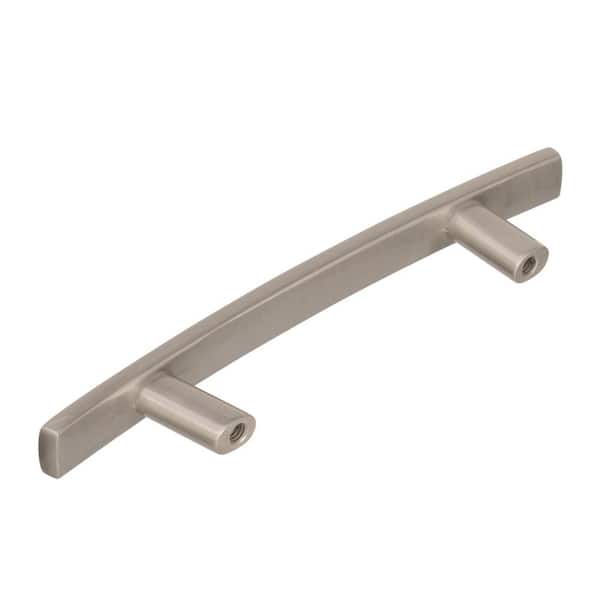 Cyprus 3 in. (76mm) Modern Satin Nickel Arch Cabinet Pull