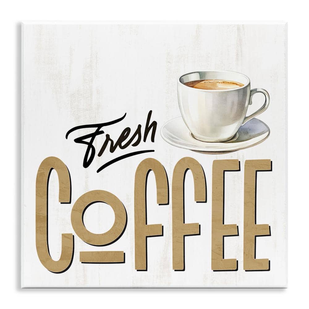 Fresh Hot Coffee Wall Plaque Art, design by Kim Allen price history on PriceWatchPro