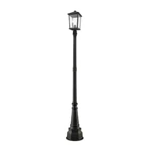 Beacon 93.75 in. 3-Light Oil Bronze Aluminum Hardwired Outdoor Weather Resistant Post Light Set with No Bulb included
