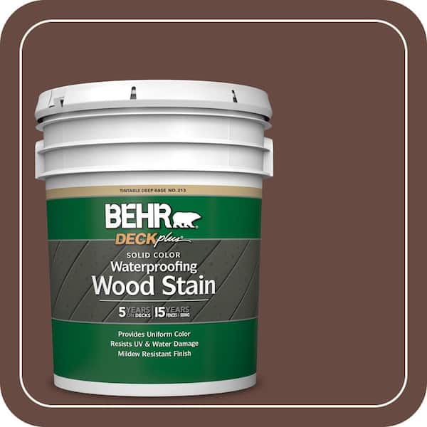 5 gal. #SC-117 Russet Solid Color Waterproofing Exterior Wood Stain