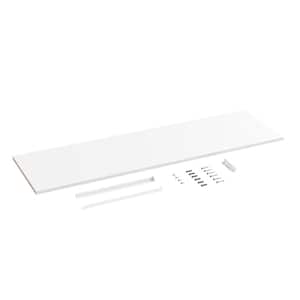Selectives 13.8 in. D x 48 in. W x 0.6 in H White Laminate Top Shelf Kit with Brackets
