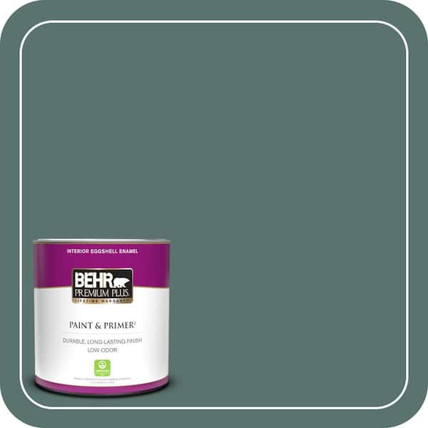 BEHR PREMIUM PLUS 1 qt. #HDC-WR16-04 Noble Fir Eggshell Enamel Low Odor Interior Paint & Primer