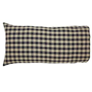 My Country Navy Khaki Country Checkered Cotton King Pillowcase Set of 2