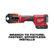 M18 18V Lithium-Ion Cordless Short Throw PEX Press Tool Kit w/ (3) Viega PureFlow Jaws,(2) 2.0Ah Batteries & Charger