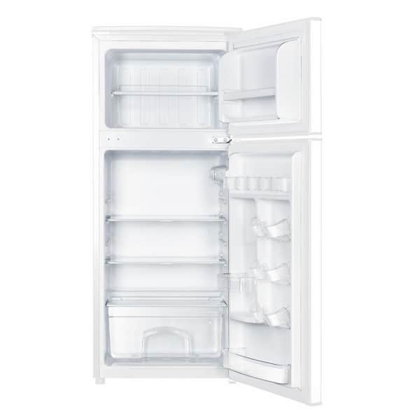 Magic Chef 18.5 in. W, 4.5 cu. ft. 2-Door Mini Refrigerator, with Freezer  in Platinum Steel HMDR45PS - The Home Depot