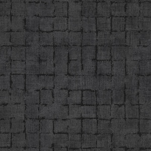 Blocks Checkered Grey Non Pasted Non Woven Wallpaper