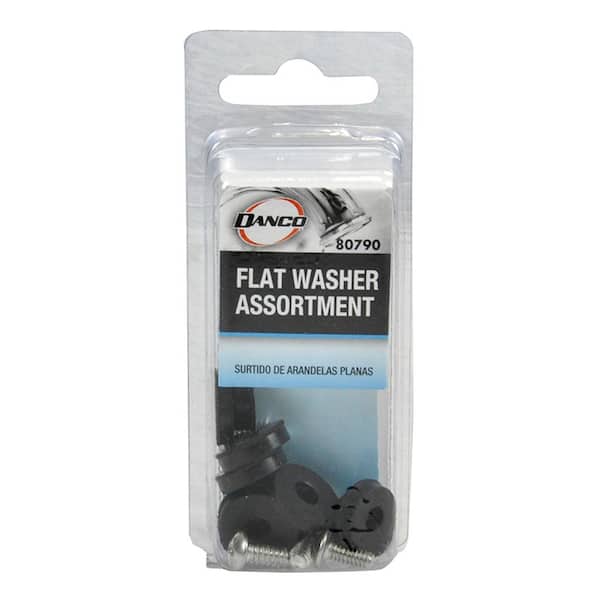 faucet leak fix  5 pcs. / FLAT BIBB FAUCET WASHERS 1/4 R 9/16" OD RUBBER 