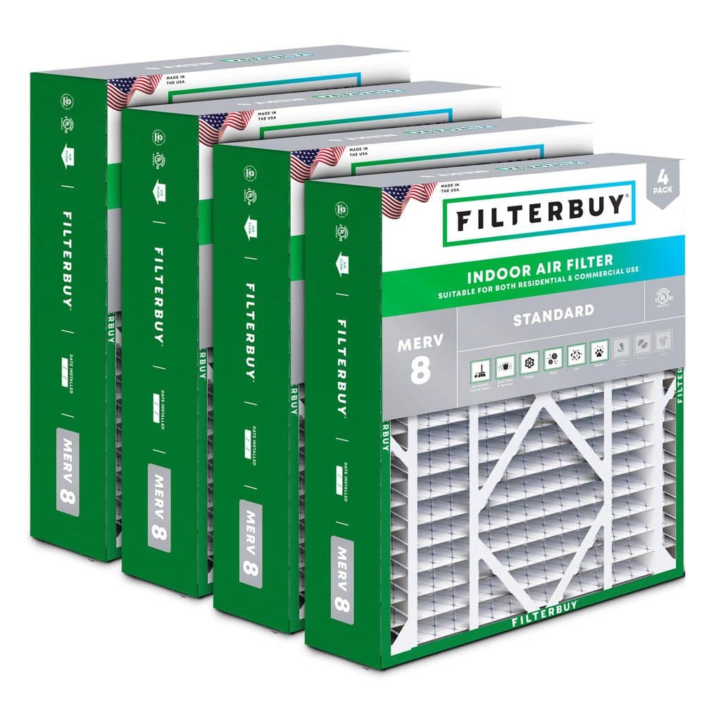 20 in. x 21 in. x 5 in. MERV 8 (FPR 5) Dust Defense Pleated HVAC AC Furnace Air Filters for Lennox (4-Pack) price history on PriceWatchPro