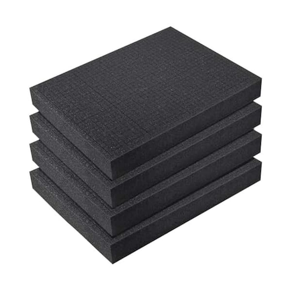 N/A 16 x 12 x 2 in. Pre-cut Polyurethane Foam Insert Gun Case 4 Pack High Rebound Sponge Material