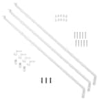 Fixed Mount All-in-One Hardware Kit for 20 in. D x 72 in. W Wire Shelving