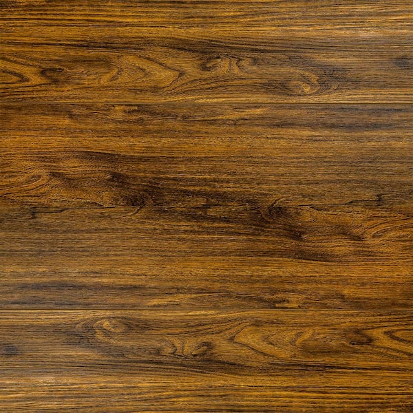 Take Home Sample-Empire Walnut 20 MIL x 9 in. W x 12 in. L x 10 mm T Waterproof Click Lock Luxury Vinyl Plank Flooring