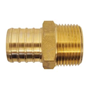 1 in. Brass PEX-B Barb x 3/4 in. Male Pipe Thread Reducing Adapter