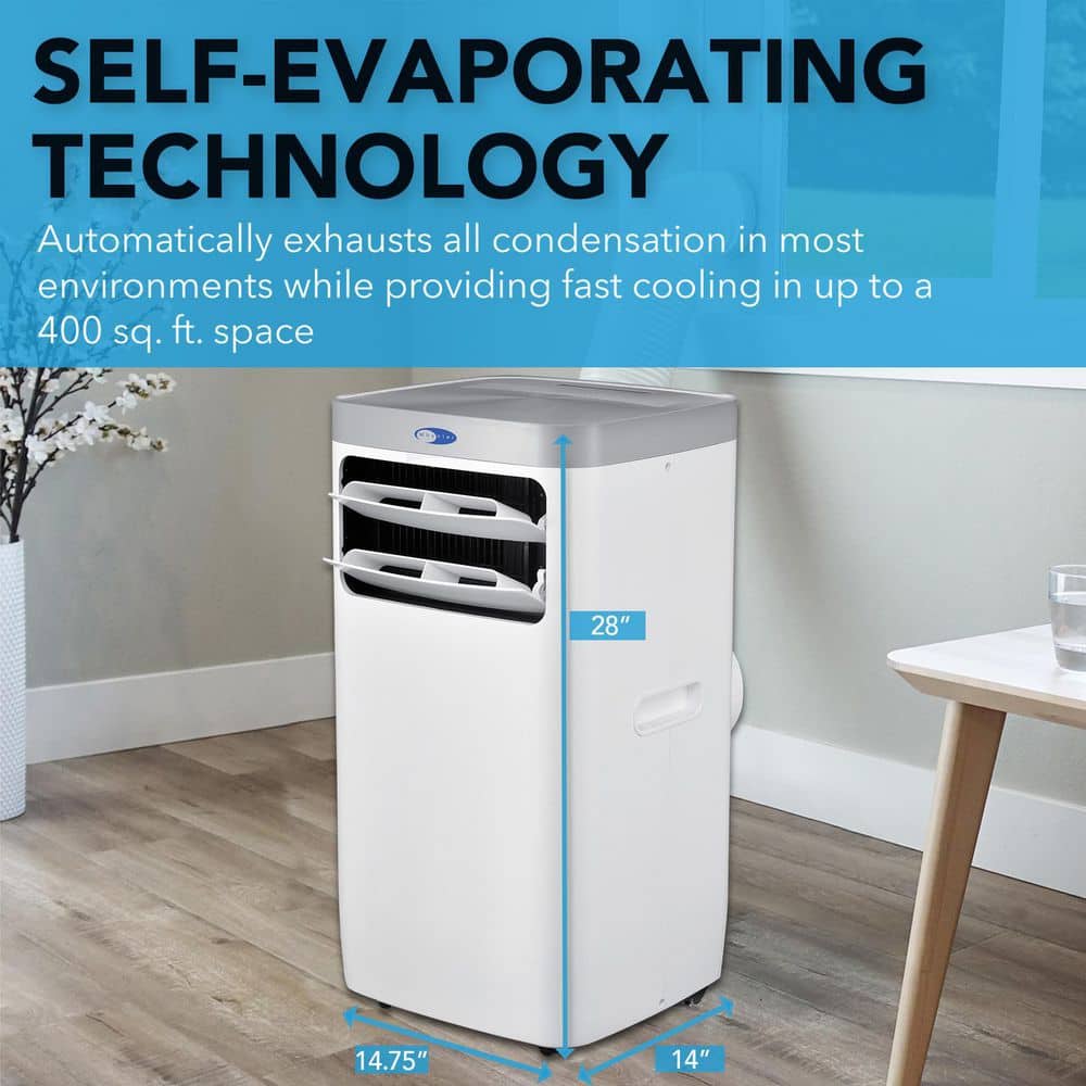 Whynter 11,000 BTU White and Gray Portable Air Conditioner with Remote