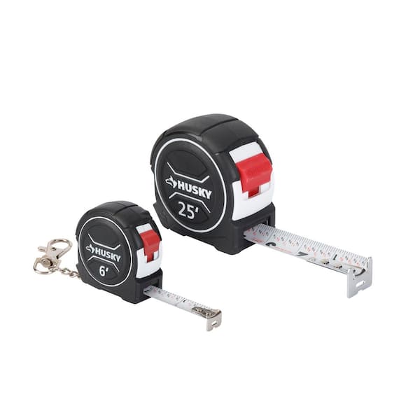 2pk 6ft Mini and 25ft Tape Measure