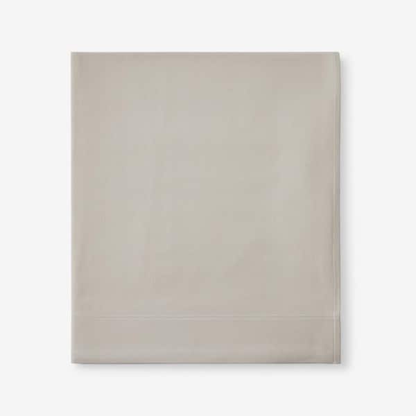 The Company Store Legacy Velvet Flannel Alabaster Solid Extra Deep Queen Flat Sheet
