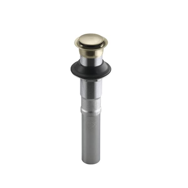 KOHLER 1-1/4 in. Brass Pop-up Clicker Drain in Vibrant Brushed Nickel