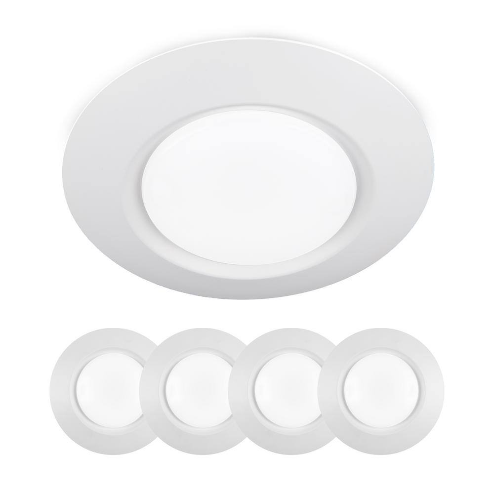 I Can't Believe It's Not Recessed 7.5 in. White Selectable LED Flush Mount (4-Pack) price history on PriceWatchPro