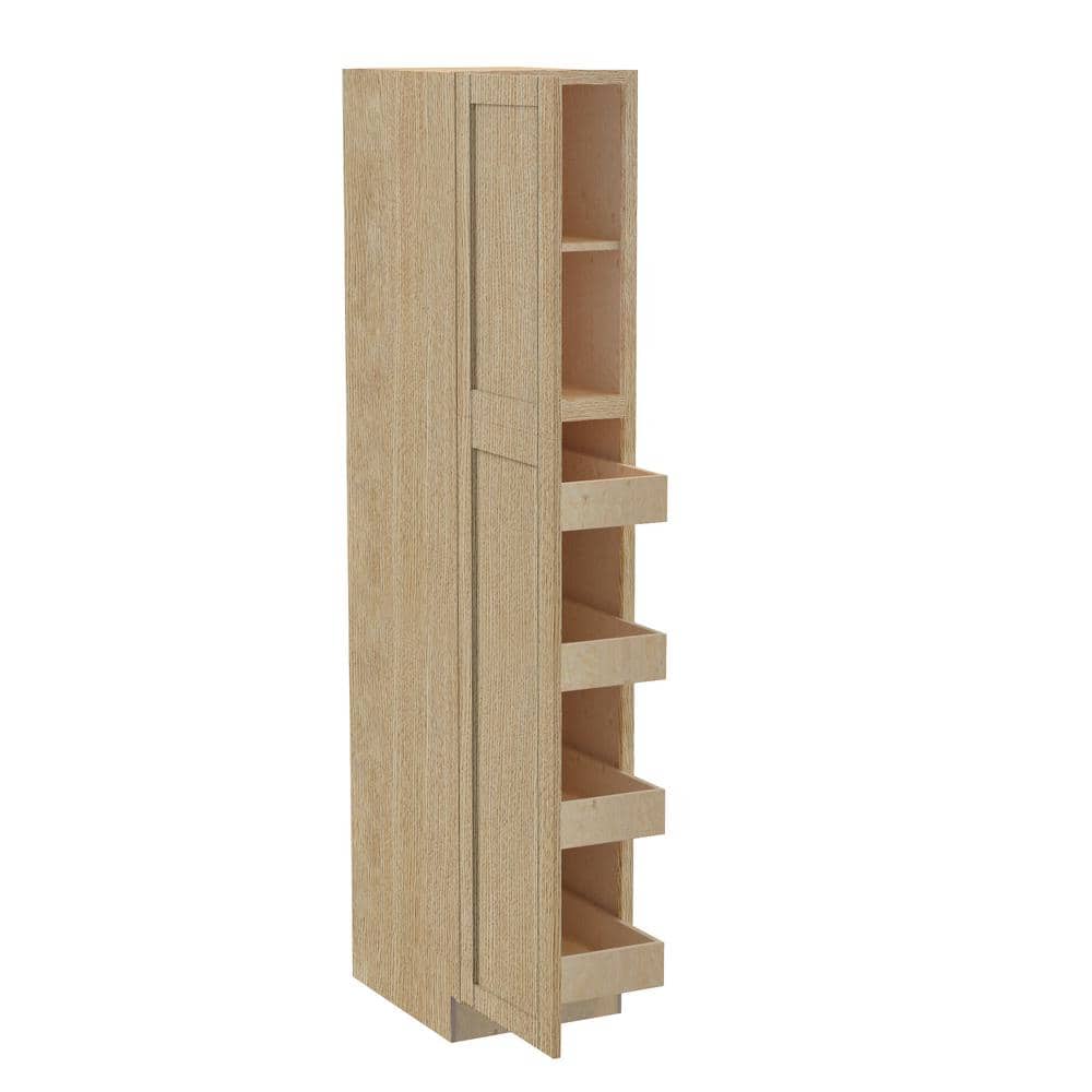Washington 18 in. W x 24 in. D x 84 in. H Assembled Plywood Pantry Kitchen 