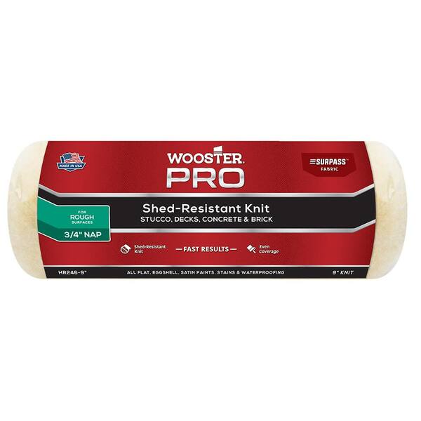 Wooster 9 in. x 3/4 in. Pro Surpass Shed-Resistant Knit High-Density Fabric Roller Cover