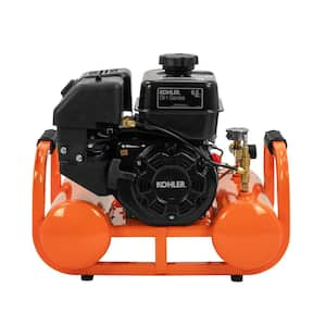 4 Gal. 155 PSI Kohler Gas Powered Oil Free Portable Air Compressor