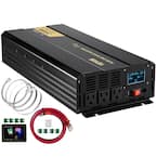 VEVOR Pure Sine Wave Power Inverter 2500-Watt Car Inverter DC 12-Volt ...