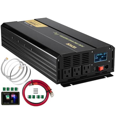 Power Bright 2300-Watts 24-Volt DC to 110-Volt AC Power Inverter ML2300-24  - The Home Depot