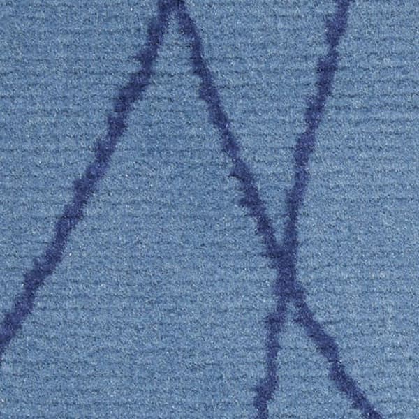 5 ft. x 7 ft. Blue and Beige Floral Power Loom Area Rug
