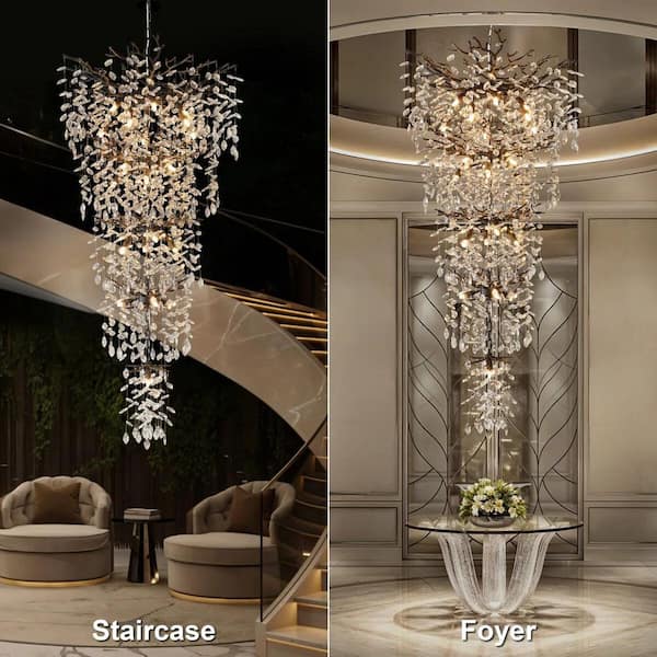 YUYI Modern Chandelier 30 in.18-Lights Black Chandelier for Dining YUYI Modern Chandelier 30 in.18-Lights Black Chandelier for Dining