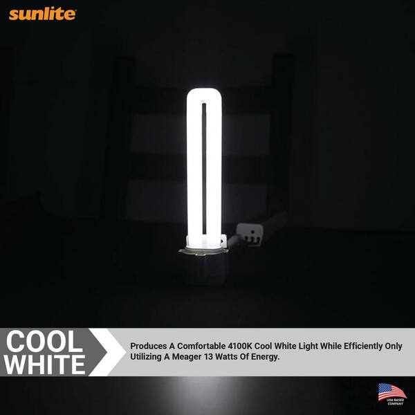 48-Watt Equivalent PL U-Shaped Plug-In 2GX7 4-Pin Base CFL Light Bulb in Cool White 4100K (10-Pack)