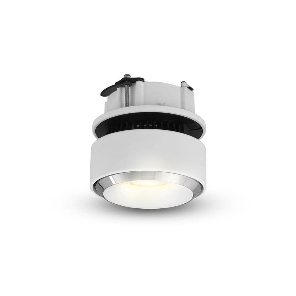 Orbit White Aluminum LED Flush Mounted Downlight